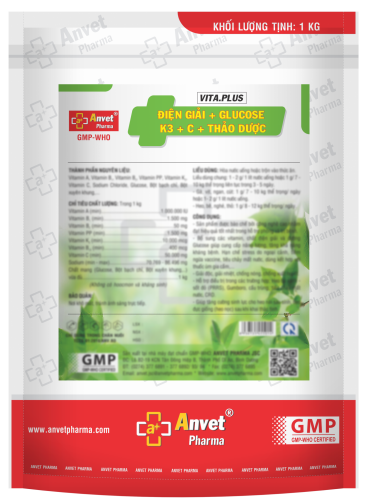 ĐIỆN GIẢI + GLUCOSE + K3 + C + THẢO DƯỢC